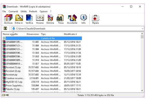 Download WinRAR gratis - Nuova versione in italiano su CCM