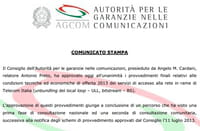Telecom: Agcom conferma misure su canoni di accesso alla rete
